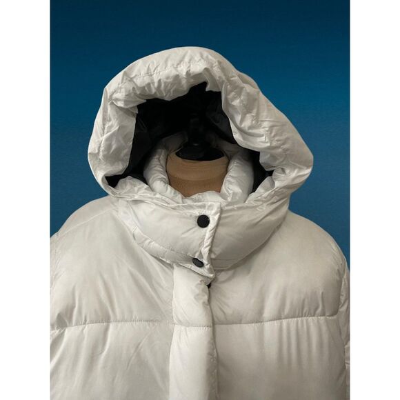 STEVE MADDEN White & Black Puffer Coat, Size 3X - Picture 6 of 12